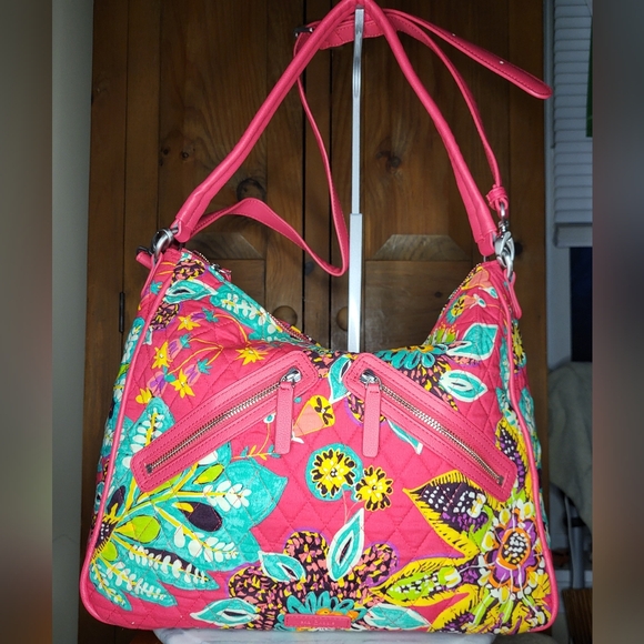 Vera Bradley Handbags - Vera Bradley Floral Pink Shoulder Bag